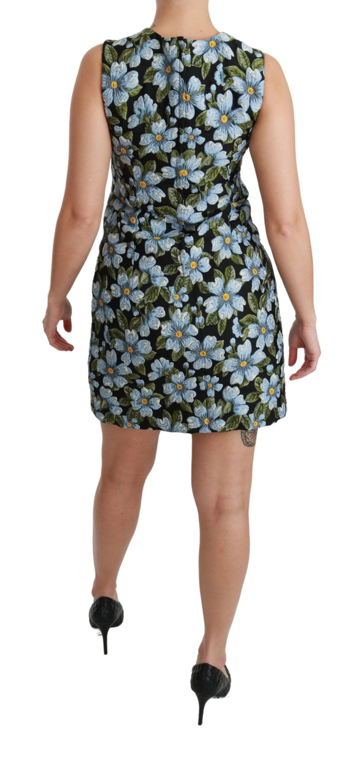 Elegant floral mini shift dress