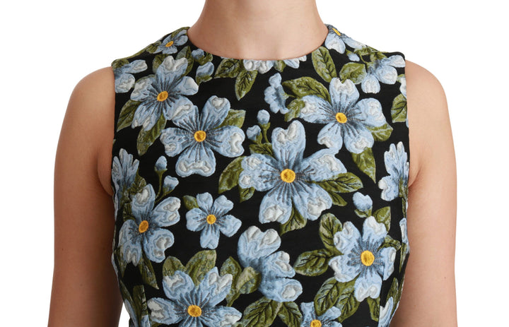 Elegant floral mini shift dress