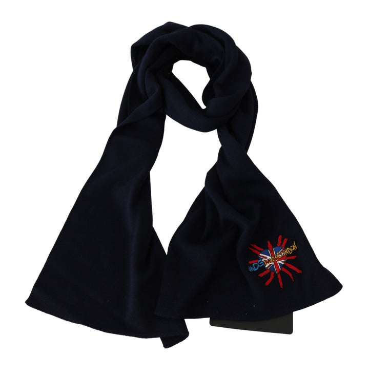 Elegant men's scarf made of virgin wool