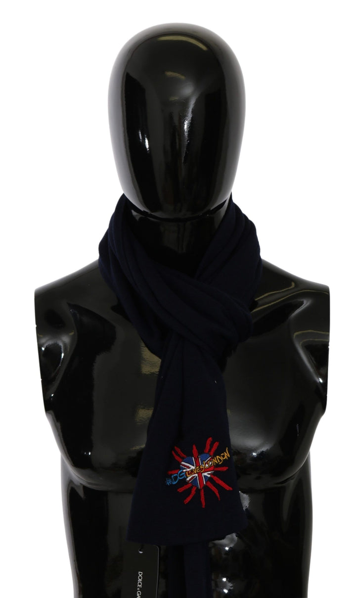 Elegant men's scarf made of virgin wool