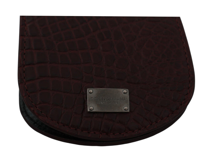 Brauner Exotenhaut-Taschenkondom-Etui-Halter