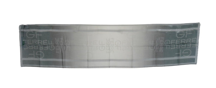 Elegant blue-grey patterned scarf