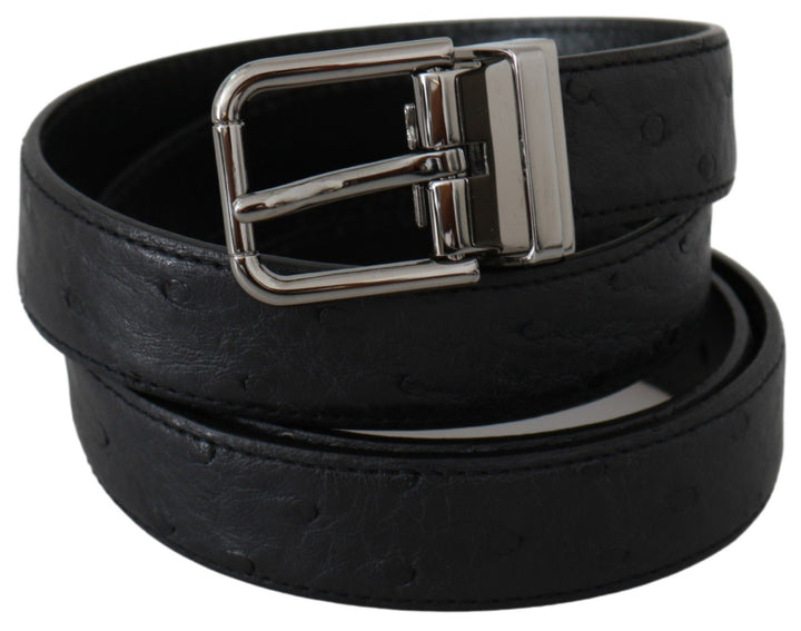 Elegant designer belt made of exotic skin