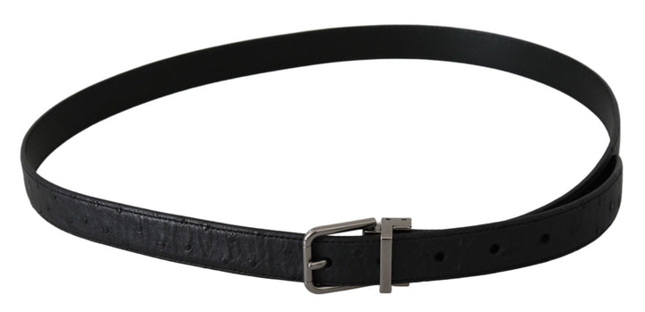 Elegant designer belt made of exotic skin