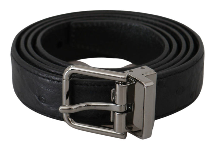 Elegant designer belt made of exotic skin