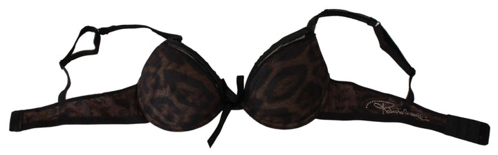Seductive push-up bra in leopard print