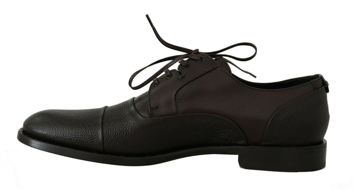 Braun Leder Laceups Kleid Herrenschuhe