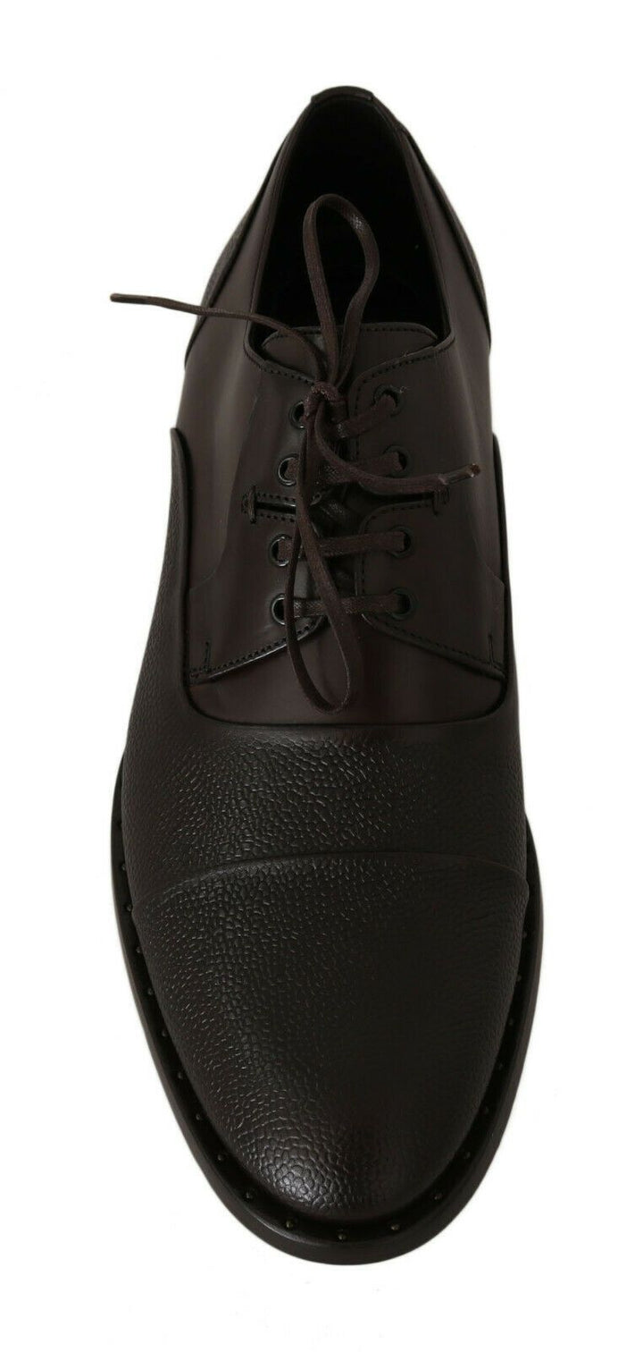 Braun Leder Laceups Kleid Herrenschuhe