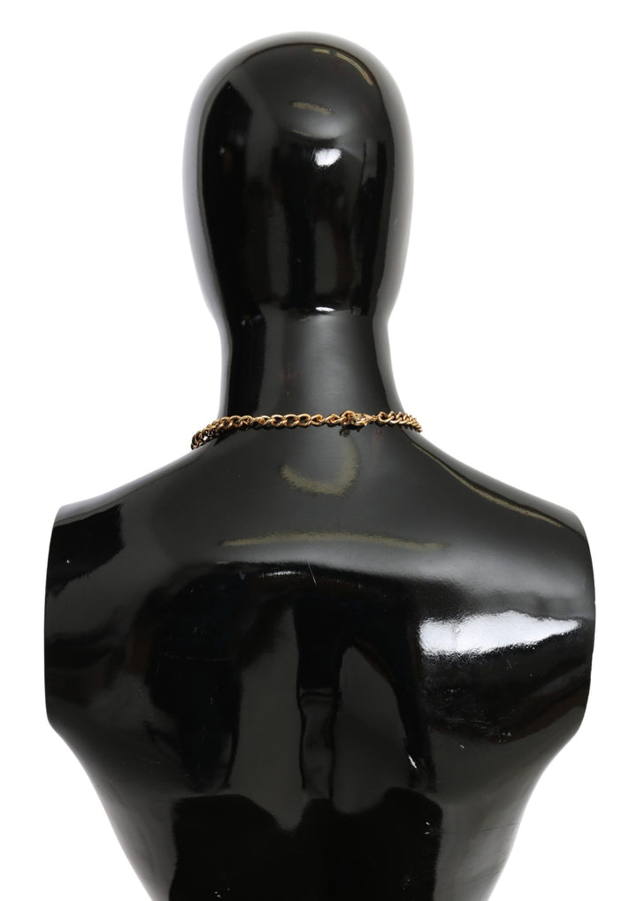 Grüne Blätter Gold Messing Kristall Blume Anhänger Halskette