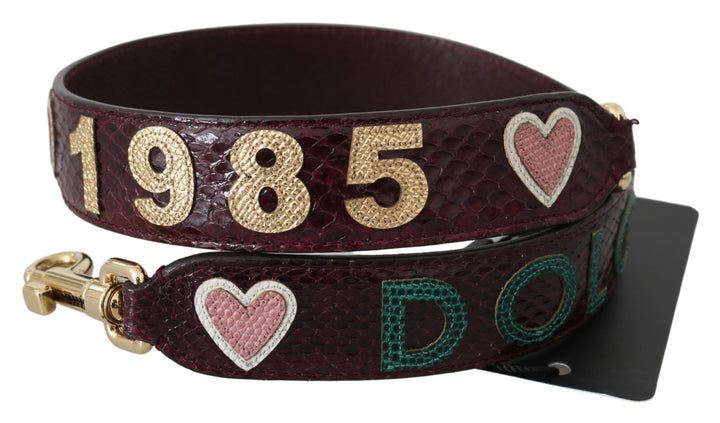 Exquisite burgundy shoulder strap accessory
