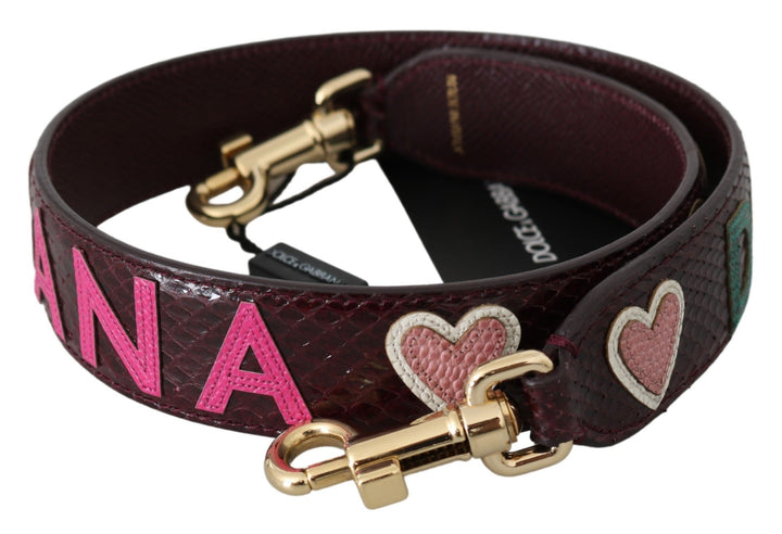Exquisite burgundy shoulder strap accessory