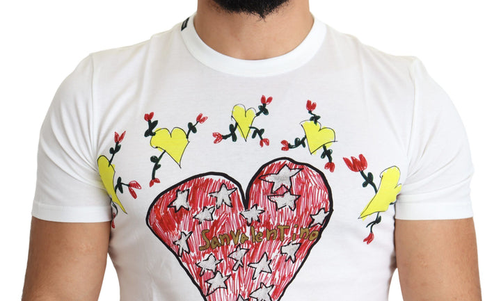 Chic Saint Valentine T-shirt with round neck