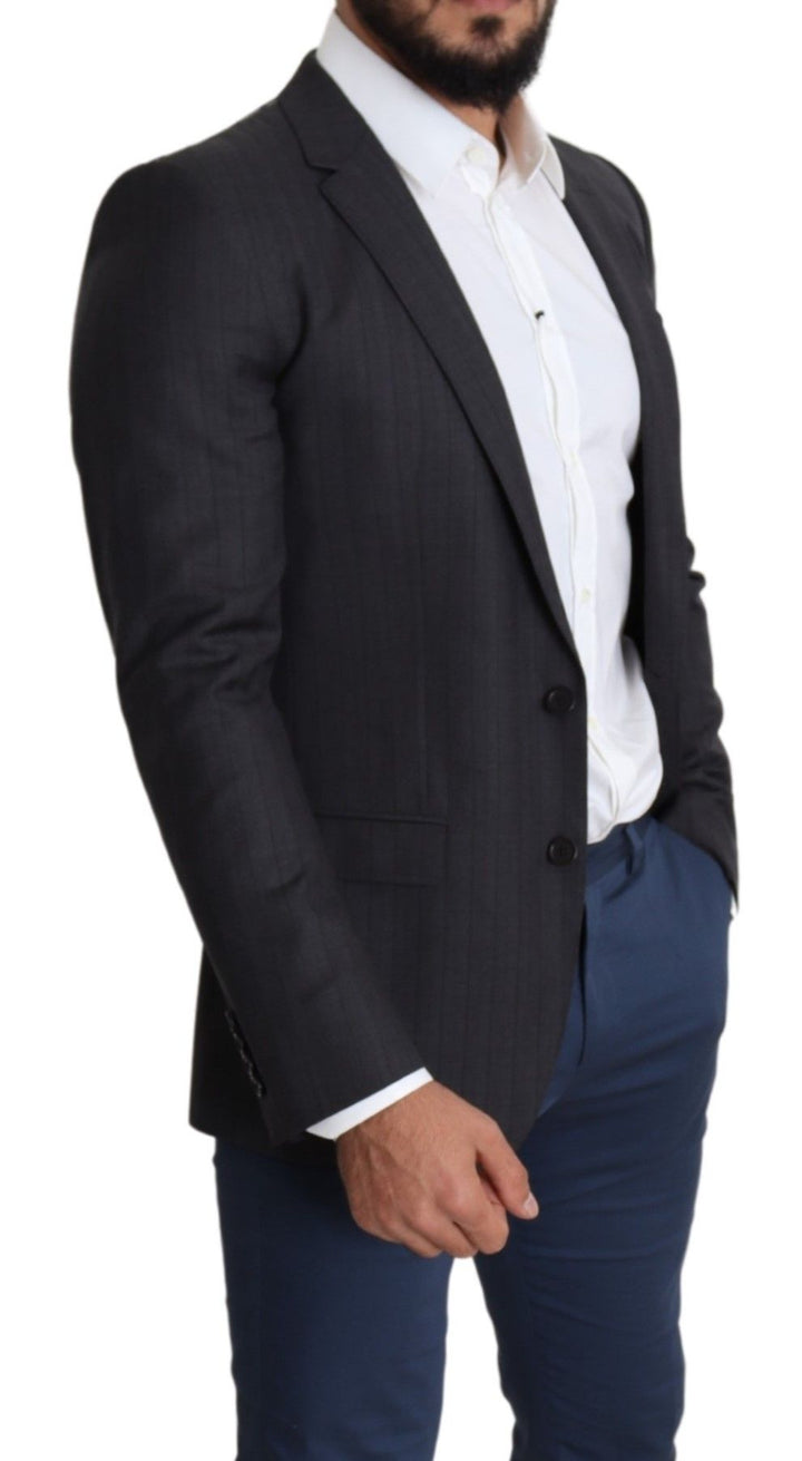 Elegant Martini blazer made of black virgin wool