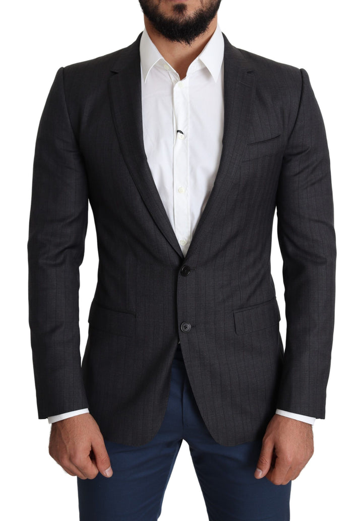 Elegant Martini blazer made of black virgin wool