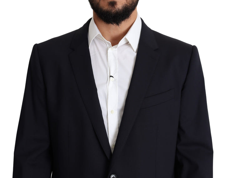 Exquisite Martini blazer in black stretch wool