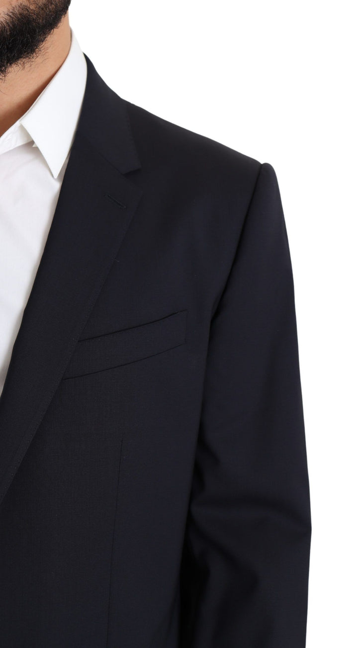Exquisite Martini blazer in black stretch wool