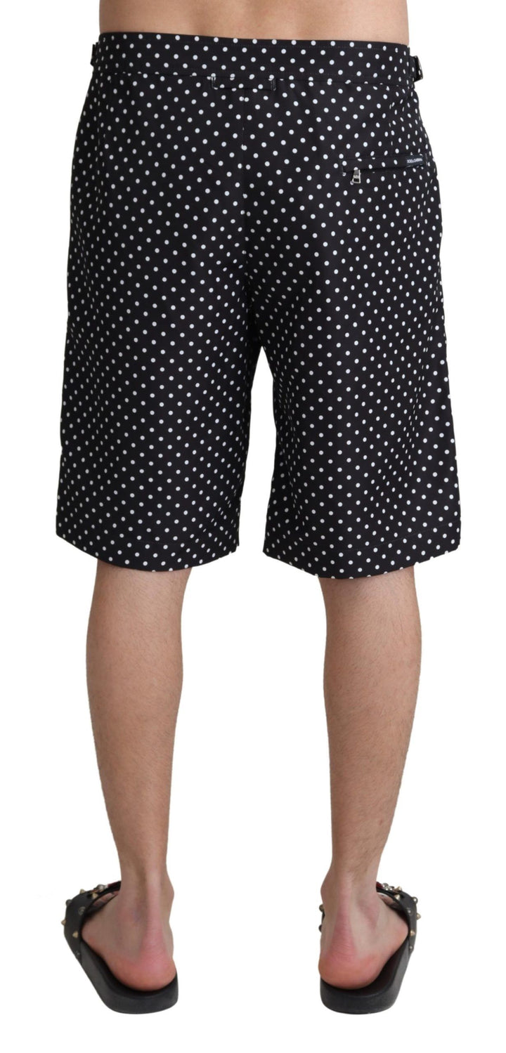 Schwarz Polka Dots Beachwear Shorts Bademode
