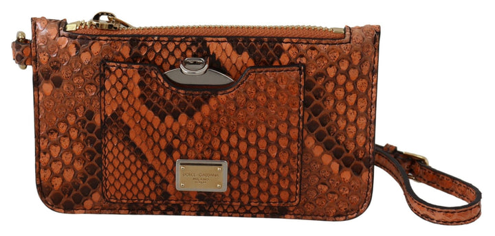 Braunes Leder Portemonnaie Portemonnaie Spiegel AGNESE Brieftasche
