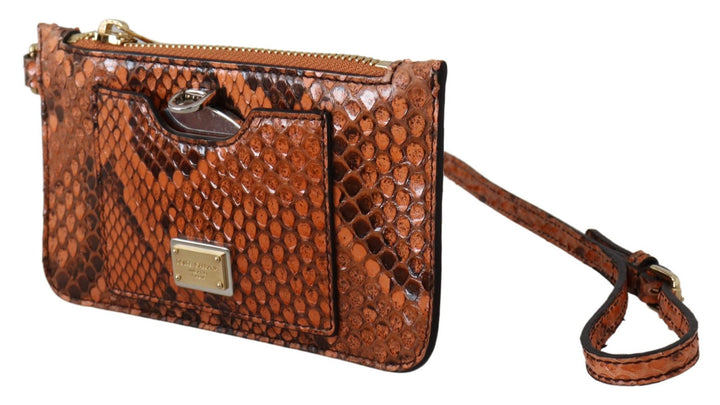 Braunes Leder Portemonnaie Portemonnaie Spiegel AGNESE Brieftasche