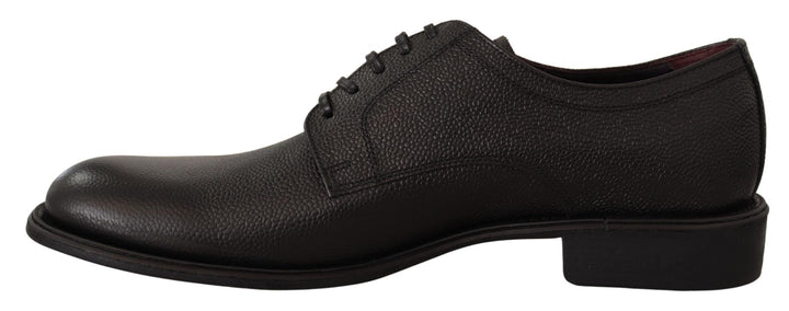 Schwarze Lederschnürschuhe für Herren Formaler Derby