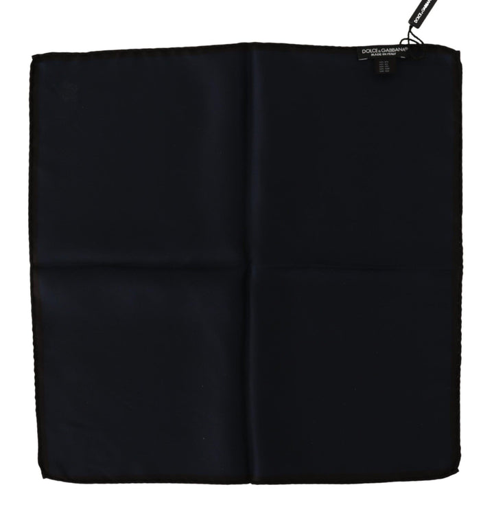 Elegant silk pocket square Black pocket square