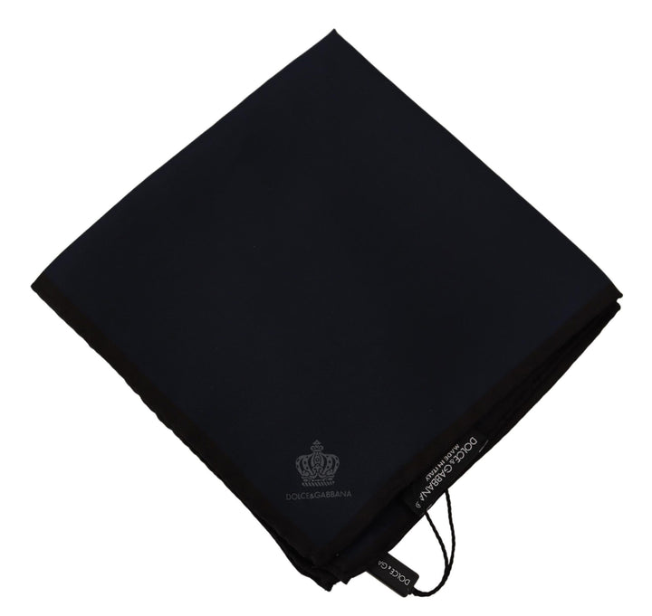 Elegant silk pocket square Black pocket square