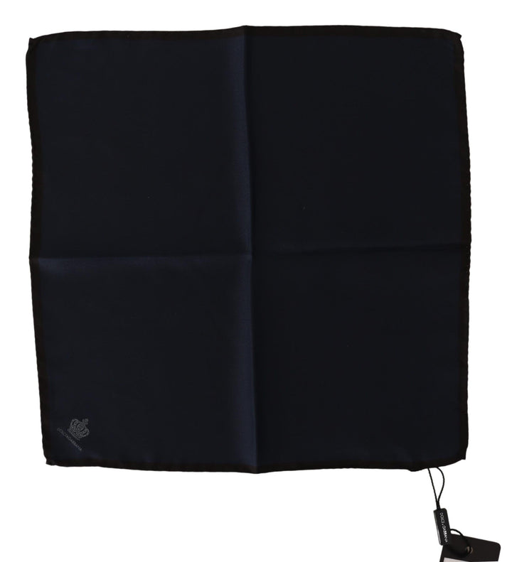 Elegant silk pocket square Black pocket square
