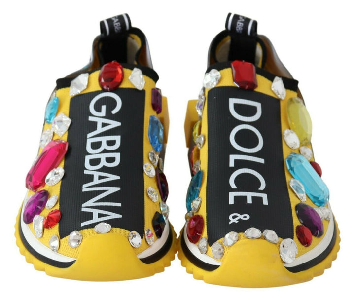 Gelb Multicolor Kristalle Turnschuhe Schuhe
