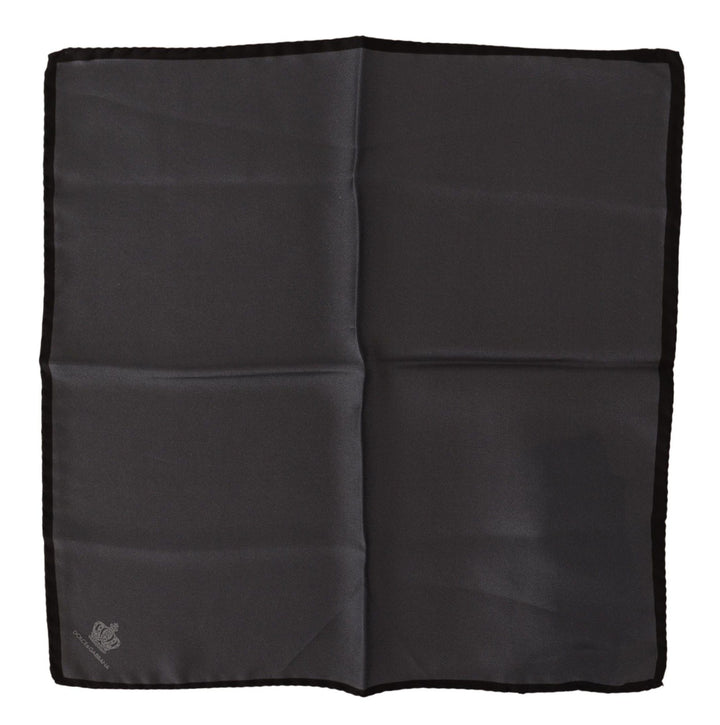 Graues Quadratisches Taschentuch aus 100% Seide Graues Quadratisches Taschentuch aus 100% Seide