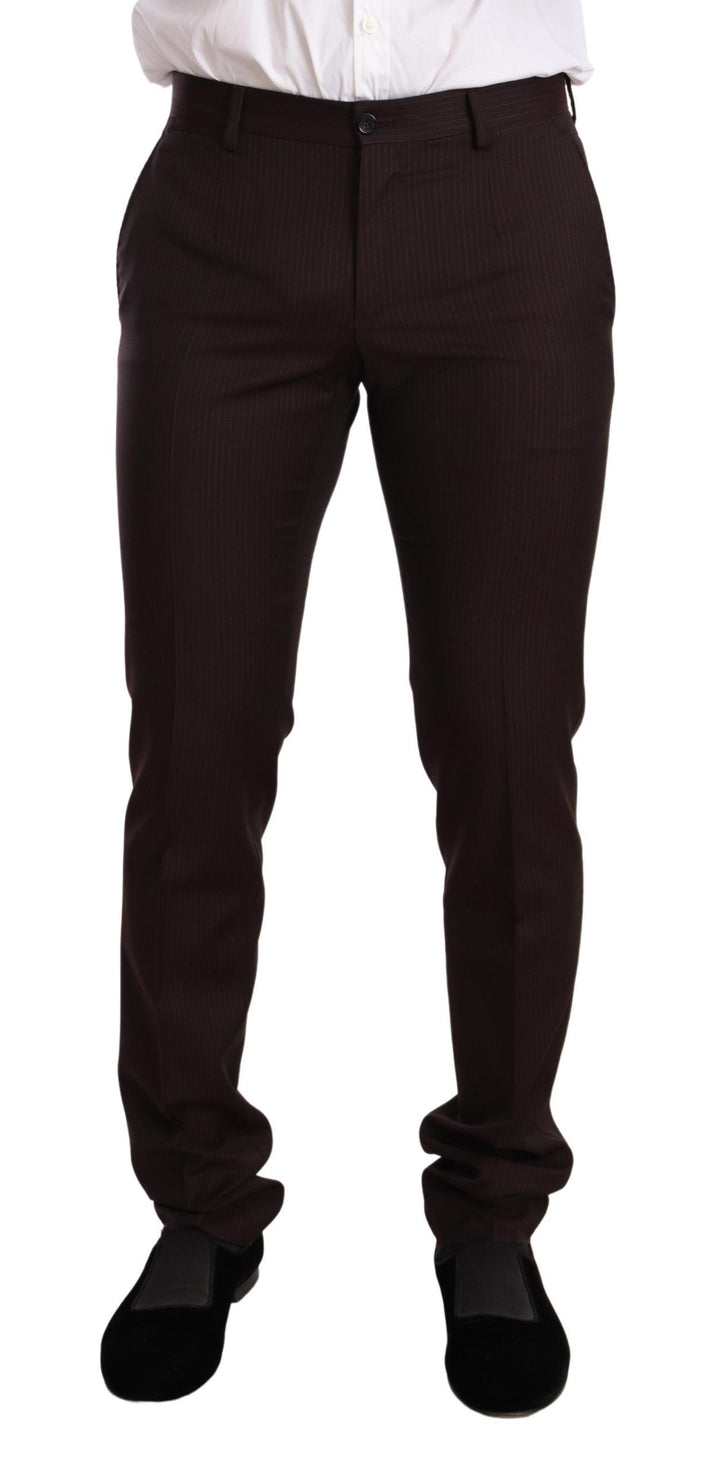 Bordeauxfarbener MARTINI Slim Fit Anzug aus Wolle