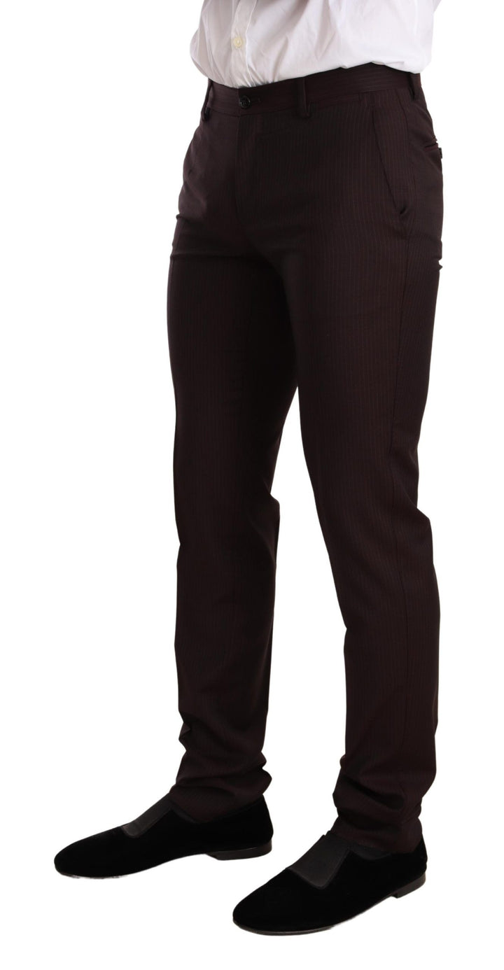 Bordeauxfarbener MARTINI Slim Fit Anzug aus Wolle
