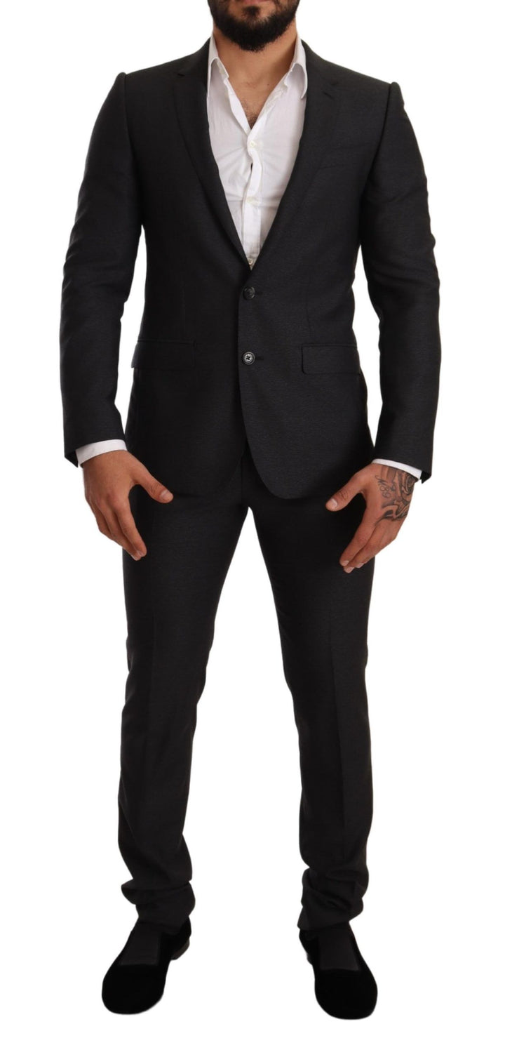 Elegant grey martini wool suit