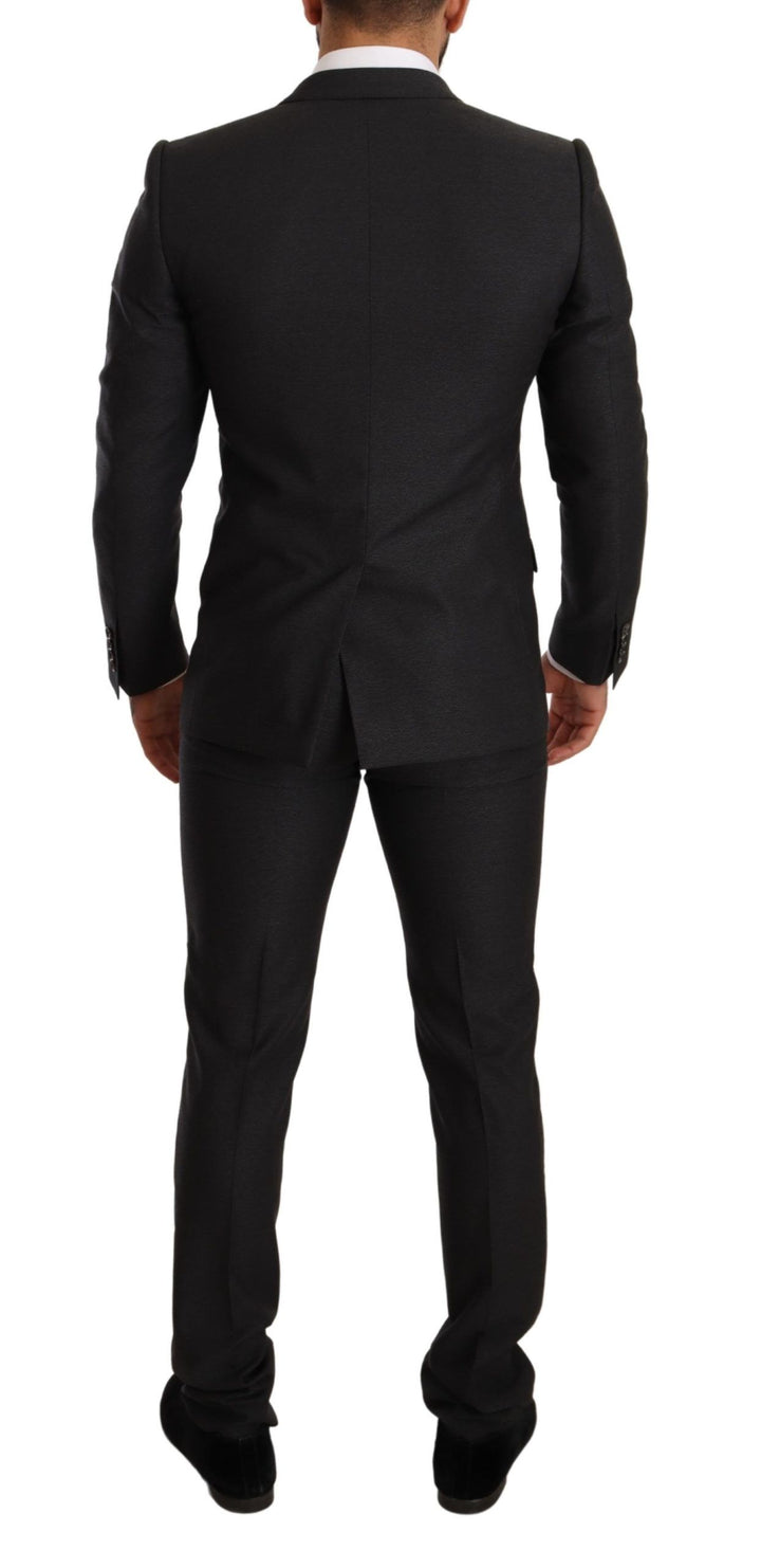 Elegant grey martini wool suit