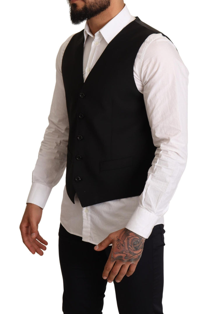 Elegant black vest for formal occasions