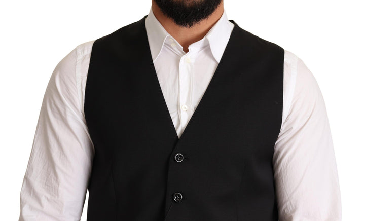 Elegant black vest for formal occasions