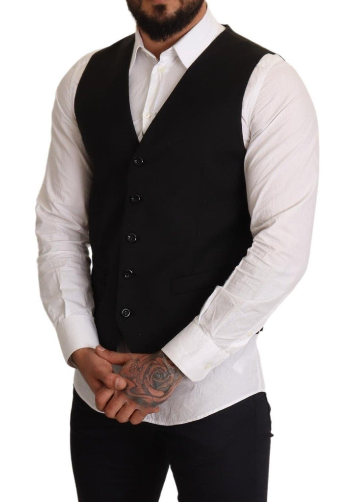 Elegant black vest for formal occasions