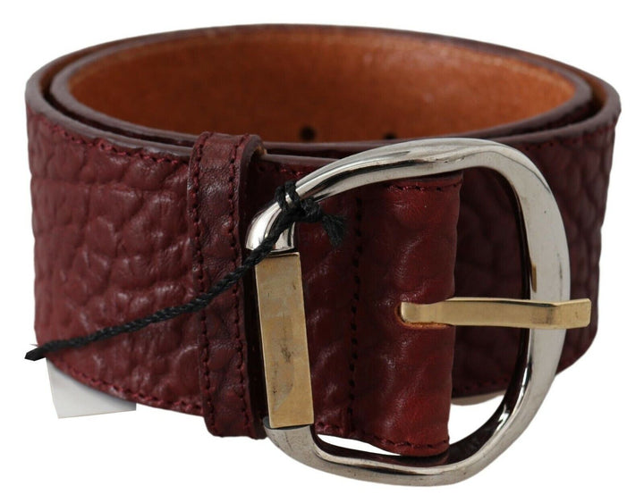 Elegant brown leather belt for fashion