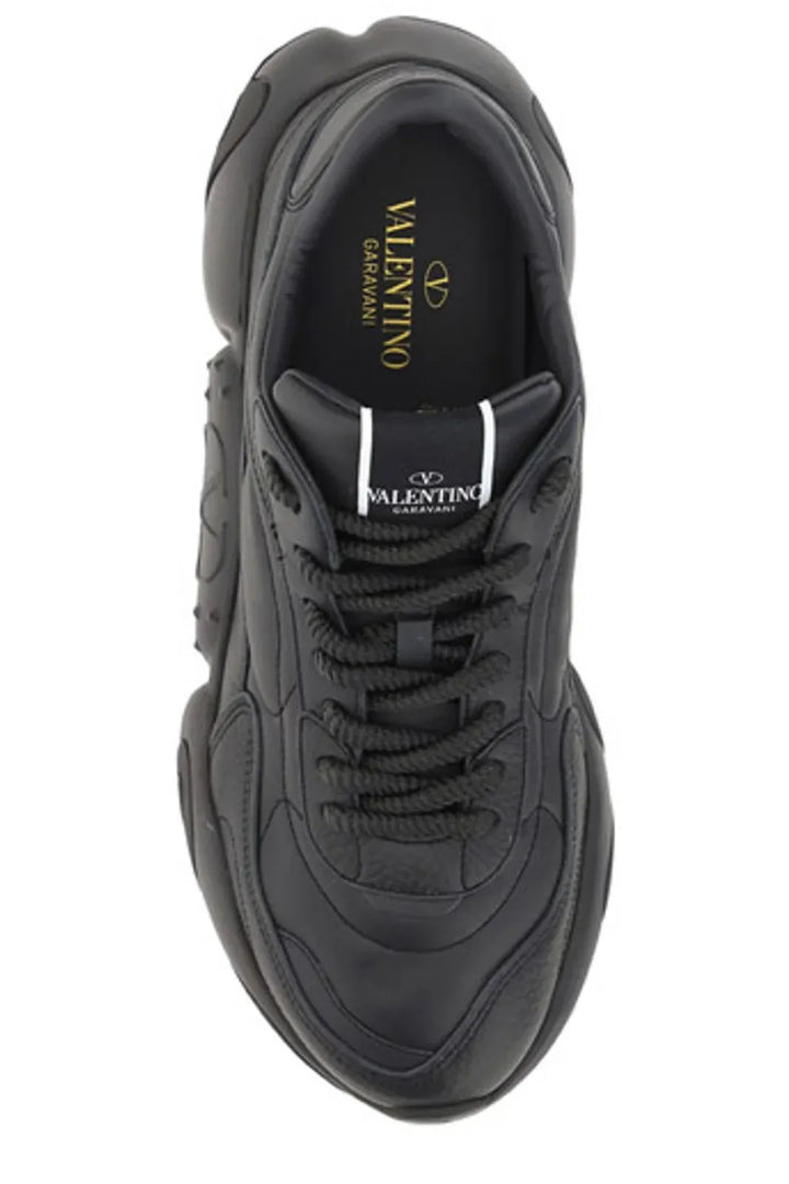 Erhöhte Eleganz Low-Top Leder-Sneakers