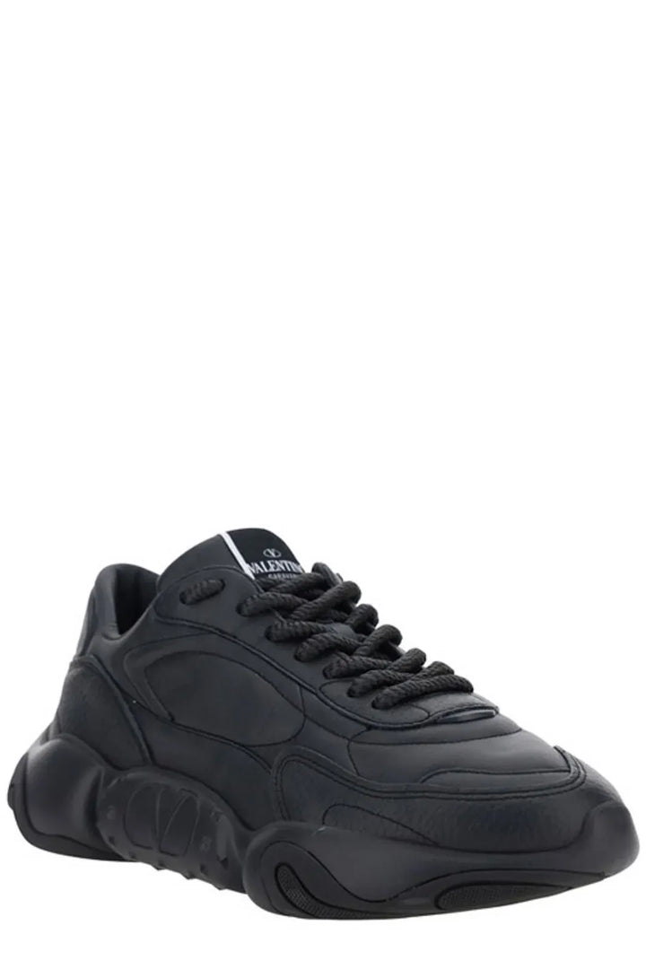 Erhöhte Eleganz Low-Top Leder-Sneakers
