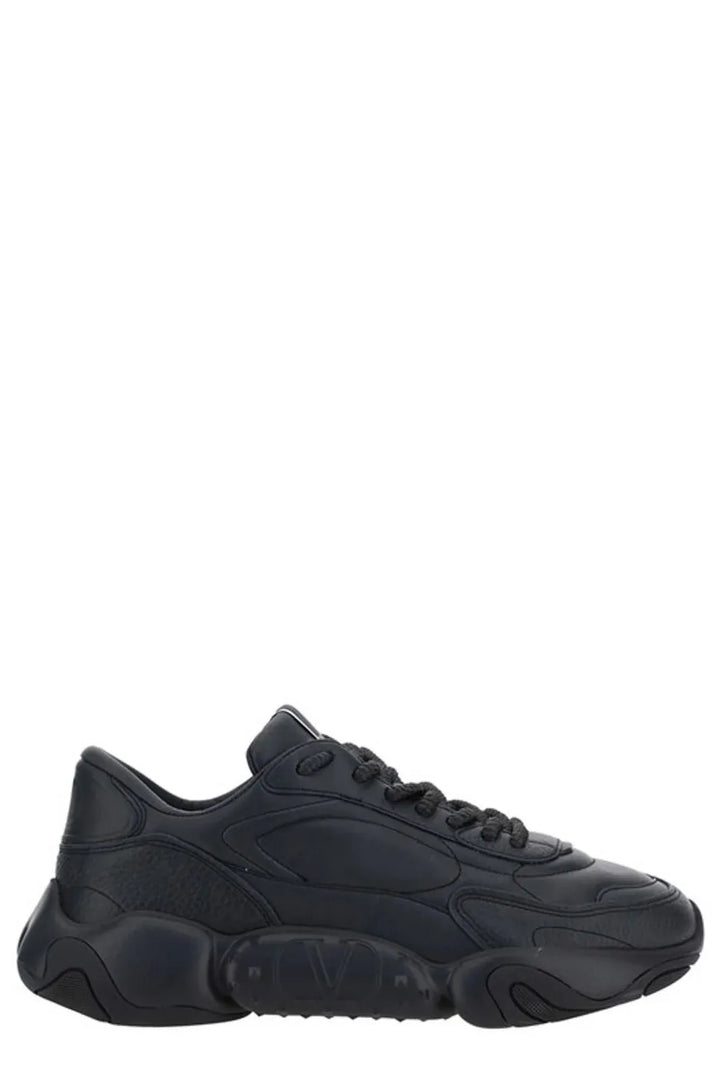 Erhöhte Eleganz Low-Top Leder-Sneakers