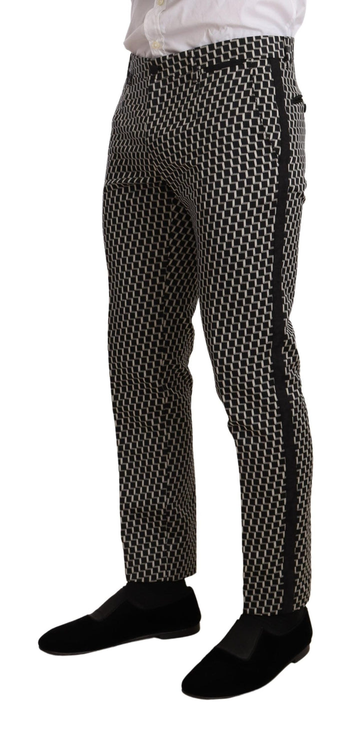 Schwarz Weiß Karo 3er Set MARTINI Anzug