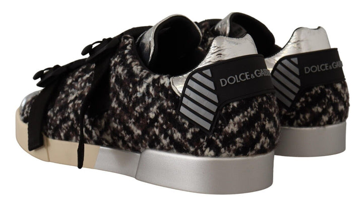 Silver elegance leather sneakers