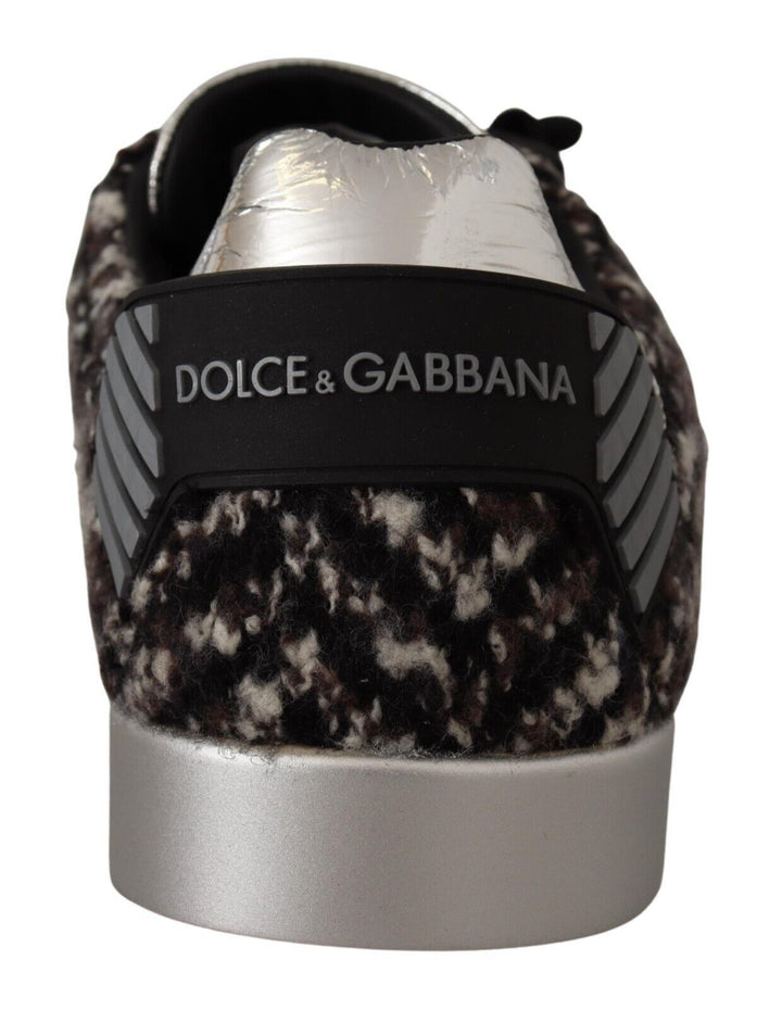 Silver elegance leather sneakers