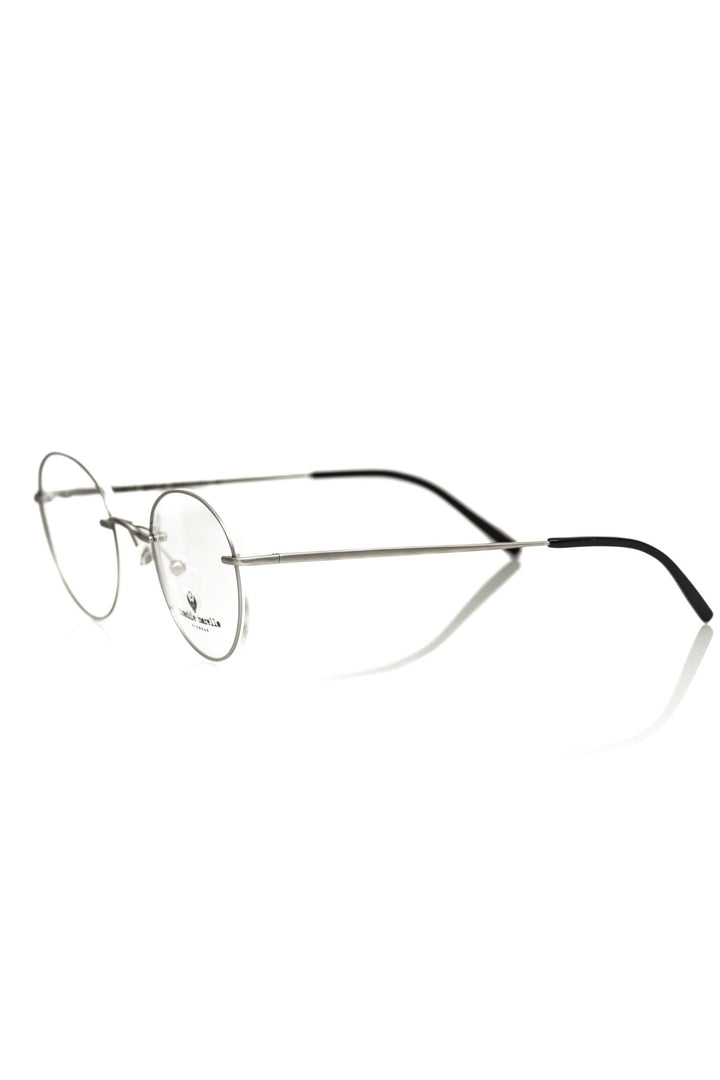 "Silver Metallic Unisex Glasses Frame"