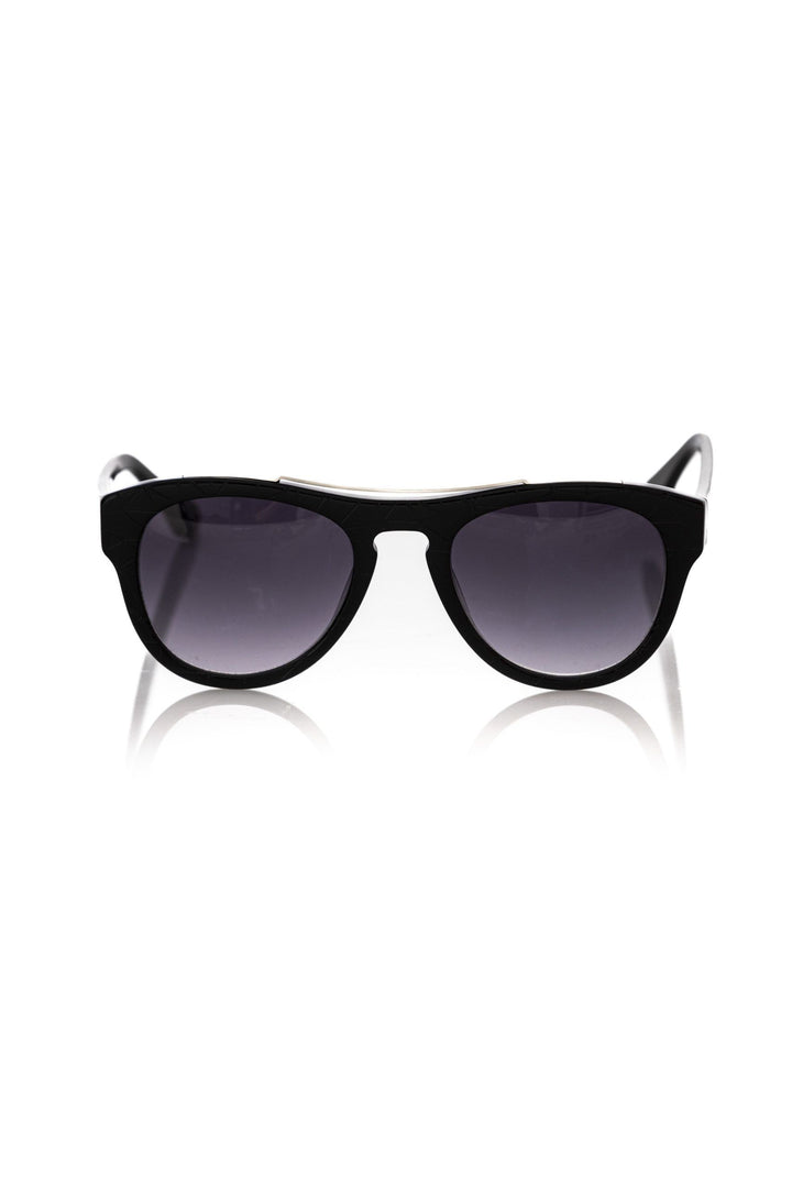 Schwarze Acetat-Sonnenbrille für Männer