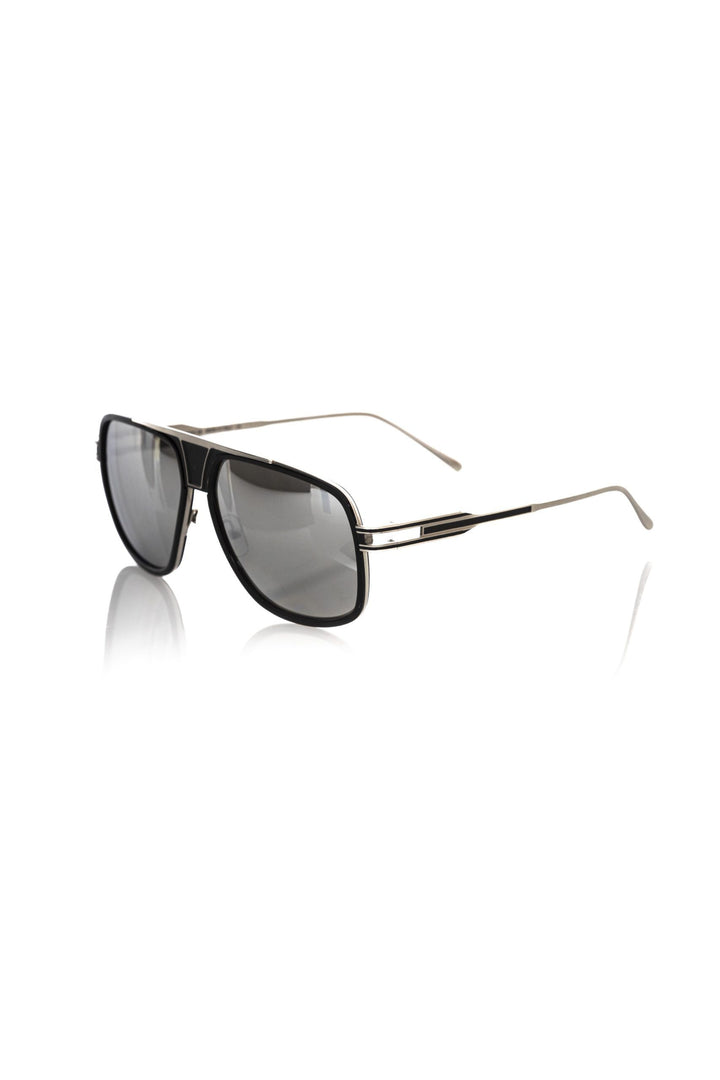 Sonnenbrille für Herren aus schwarzer Metallfaser