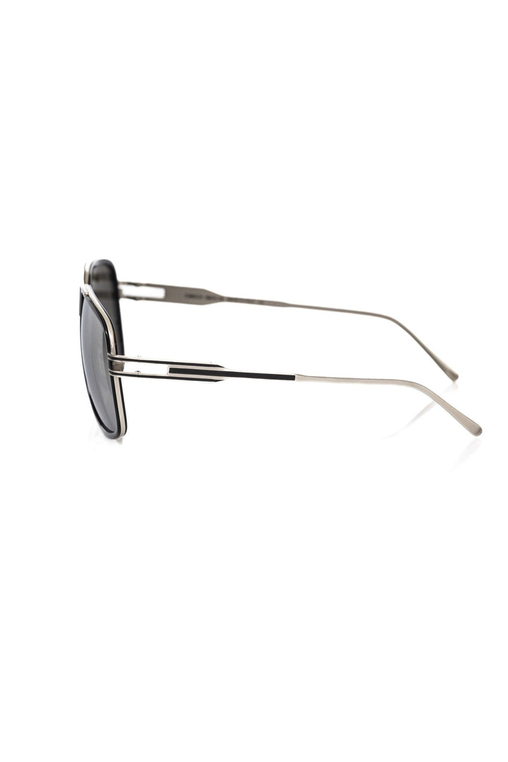 Sonnenbrille für Herren aus schwarzer Metallfaser