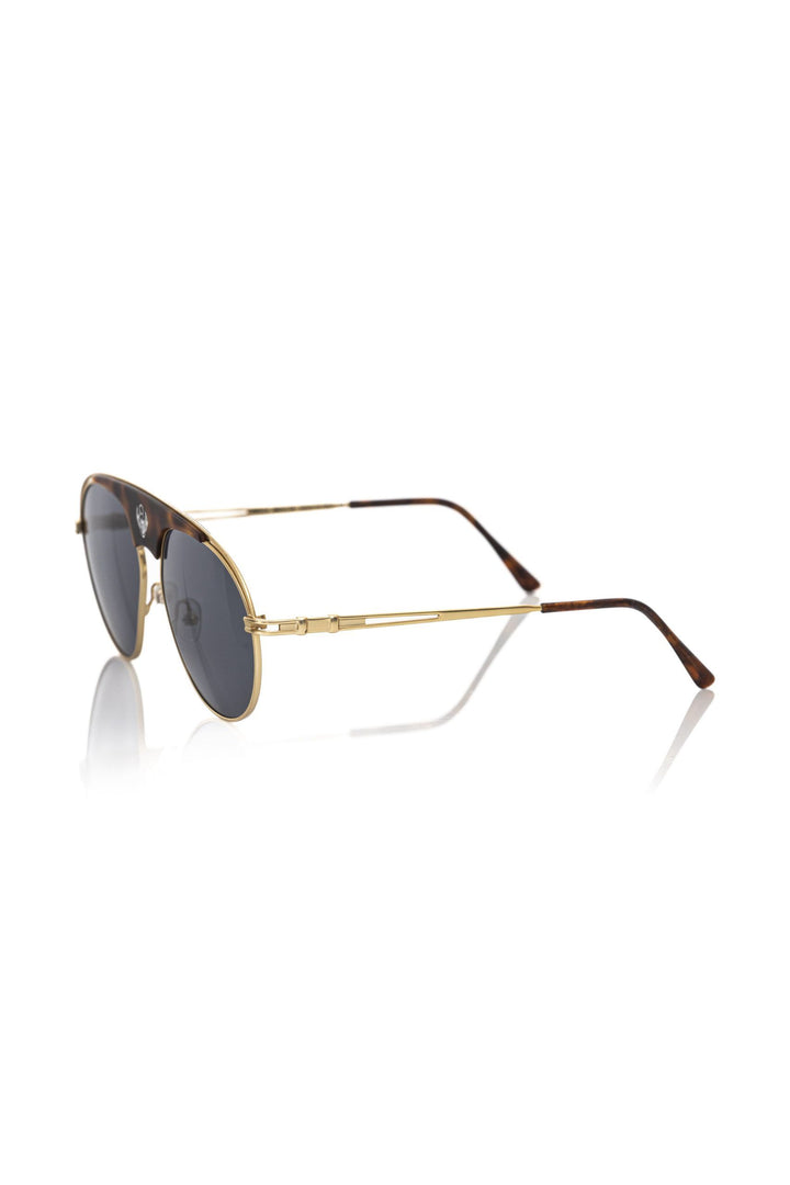 Braune Metall-Sonnenbrille für Herren