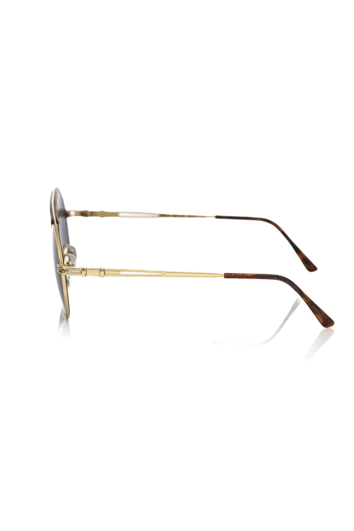 Braune Metall-Sonnenbrille für Herren