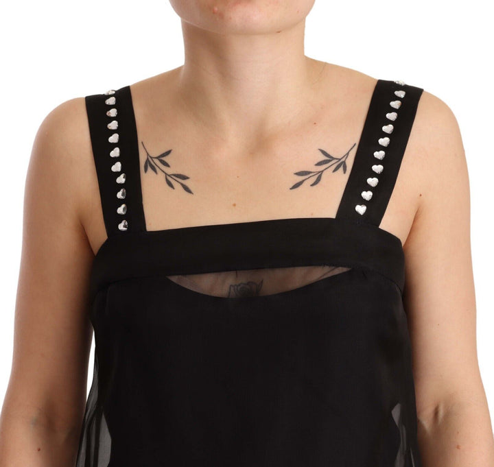 Elegant sheath dress with crystals